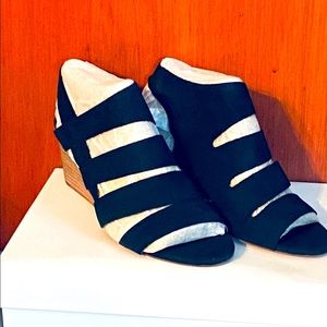 Leather Corsica Como Strap Wedge Sandals 8